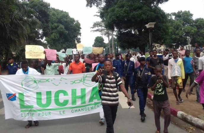 Marche contre la machine à voter à Kinshasa : la lucha n’a pas pu déposer son mémorandum