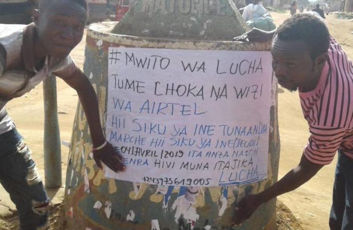 Nord-Kivu : la LUCHA projette une marche ce jeudi contre la mauvaise connexion du réseau Airtel