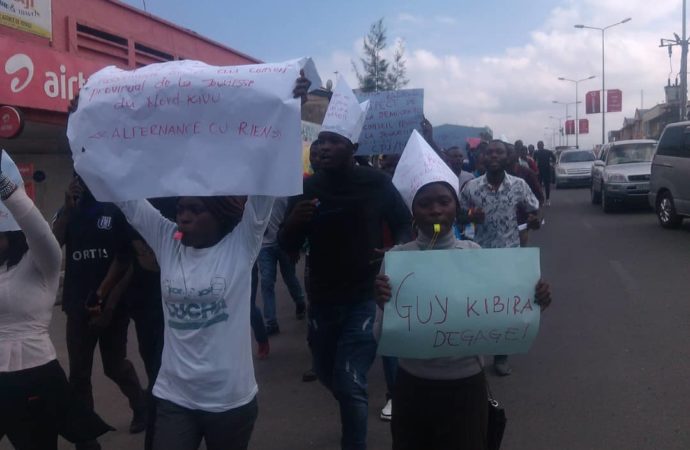 Manifestation à Goma: la LUCHA RDC-Afrique exige les élections au sein du Conseil provincial de la Jeunesse