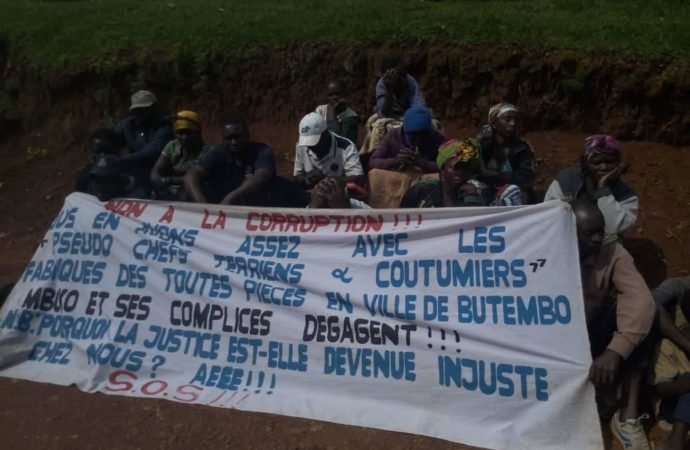 Butembo : les victimes du déguerpissement de Rughenda en Sit-in devant l’hôtel de ville pour exiger l’indépendance de la justice
