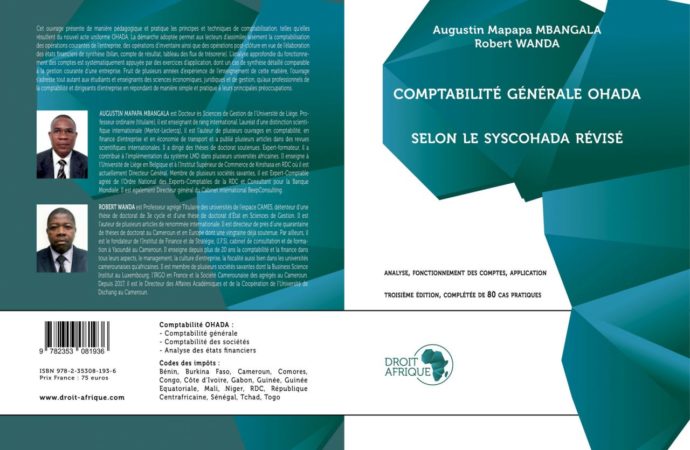 Du nouveau sur le marché : « Comptabilité générale OHADA, selon le SYSCOHADA 2017 » 3e édition