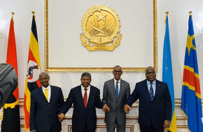 Sommet Quadripartite à Luanda : le Rwanda et l’Ouganda s’engagent à sauvegarder la stabilité, le bon voisinage et le rétablissement de la confiance mutuelle