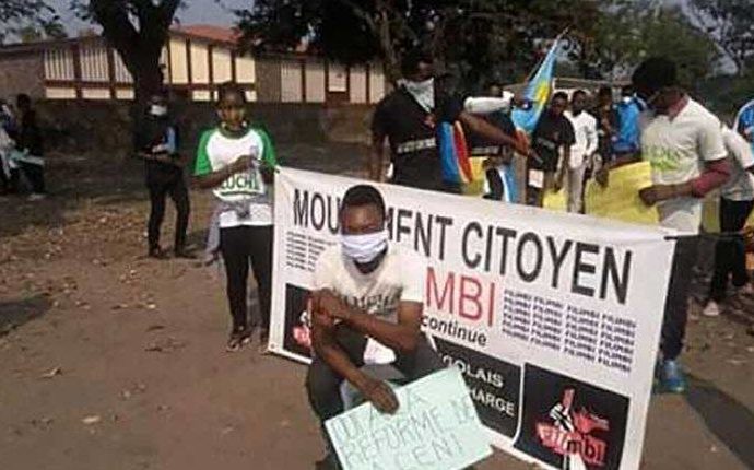 Kananga : les mouvements citoyens manifestent contre l’entérinement de Ronsard Malonda