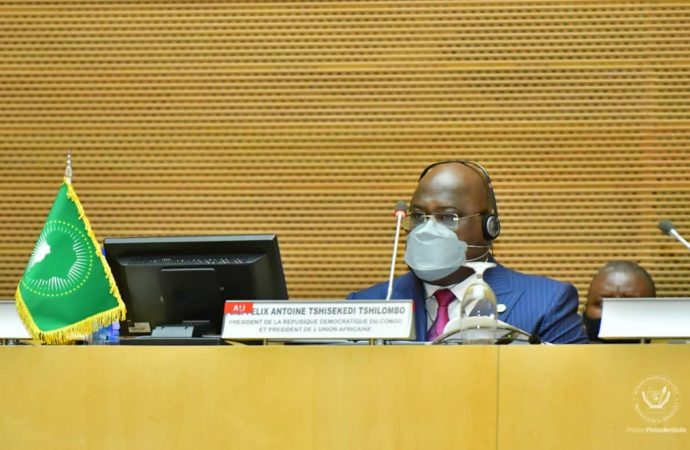 Félix Tshisekedi : « Au moment nous accédons à la présidence de l’UA, notre continent est en proie à un défi majeur, celui de faire taire les armes »
