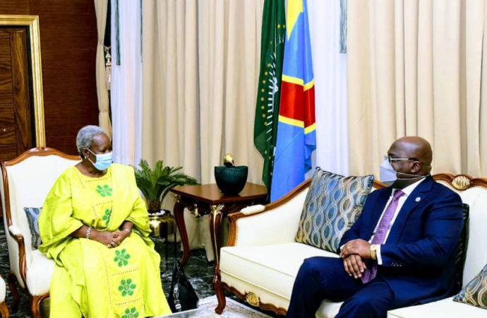 RDC – état de siège: Félix Tshisekedi échange avec Bintou Keita sur les mesures annoncées au Nord-Kivu et en Ituri