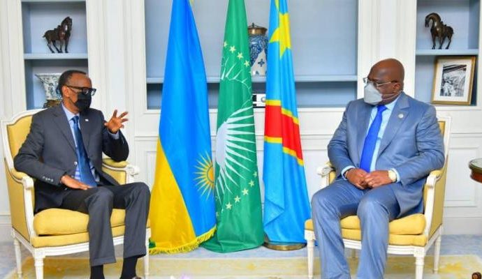 Tête-à-tête F.Tshisekedi et Kagame à Paris : le Rwanda décide de soutenir l’état de siège proclamé en Ituri et au Nord-Kivu