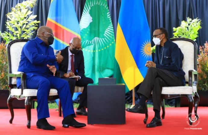 Coopération bilatérales : à Gisenyi, Félix Tshisekedi et Paul Kagame harmonisent leurs vues