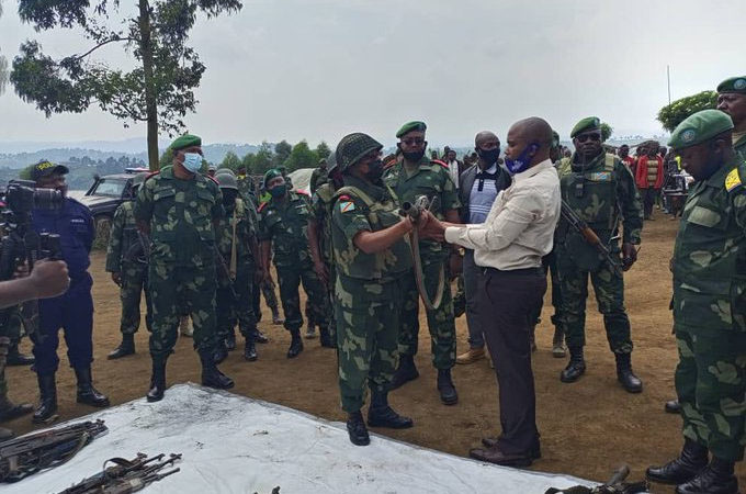 RDC: Les FARDC annoncent la reddition de plus 70 miliciens avec une soixantaine d’armes à feu à Masisi