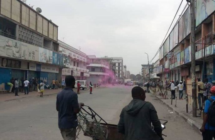 Quelques manifestations réprimées ce mardi, dans le centre-ville de Kinshasa