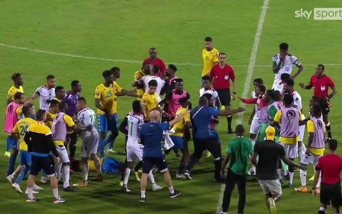 CAN 2022 : bagarre et fin de match houleuse entre le Gabon et le Ghana