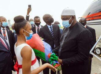 RDC: le président gambien Adama Barrow à Kinshasa pour une visite officielle