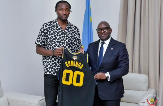 RDC: le basketteur congolais Jonathan Kuminga reçu par Sama Lukonde