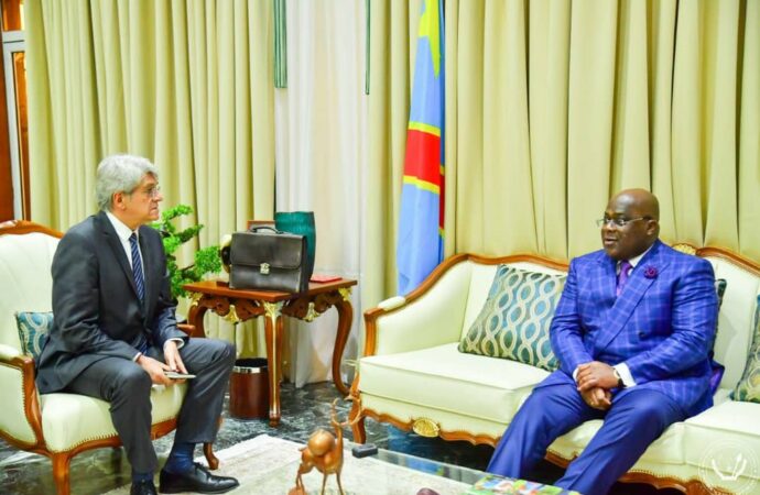 RDC : situation sécuritaire dans l’Est, rapport d’experts de l’ONU … Au cœur des échanges entre Félix Tshisekedi et l’ambassadeur de France Bruno Aubert