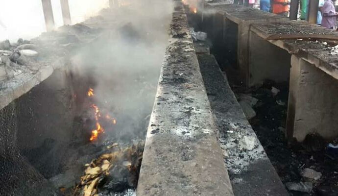 Incendie au marché de la liberté à Kinshasa : deux présumés coupables déjà aux arrêts