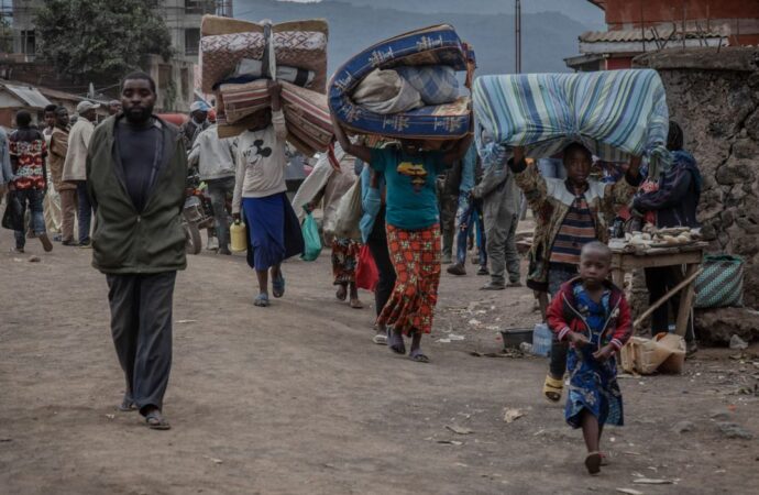 Nord- Kivu : Plusieurs habitants fuient les combats entre les FARDC et le M23 à Rutshuru