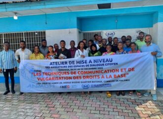 RDC : Atelier de mise à niveau des acteurs de la société civile sur les techniques d’organisation et d’animation des Espaces de Dialogue Citoyen