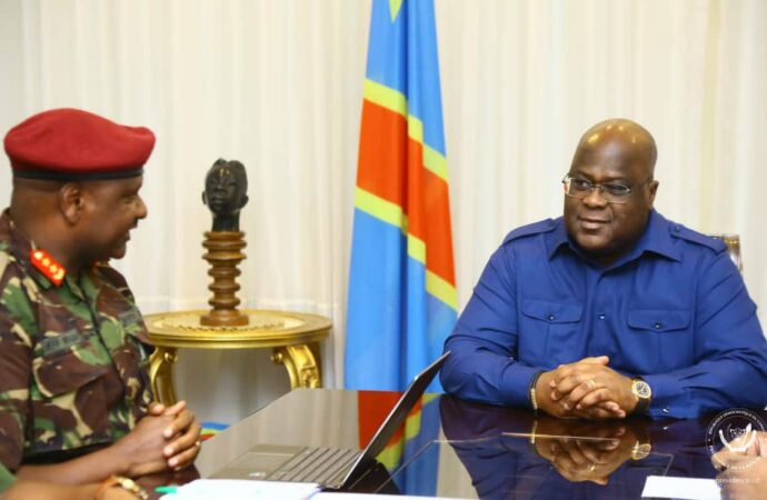 RDC : reçu par Félix Tshisekedi, le général Jeff Nyagah a présenté les différentes réalisations de la Force régionale de l’EAC